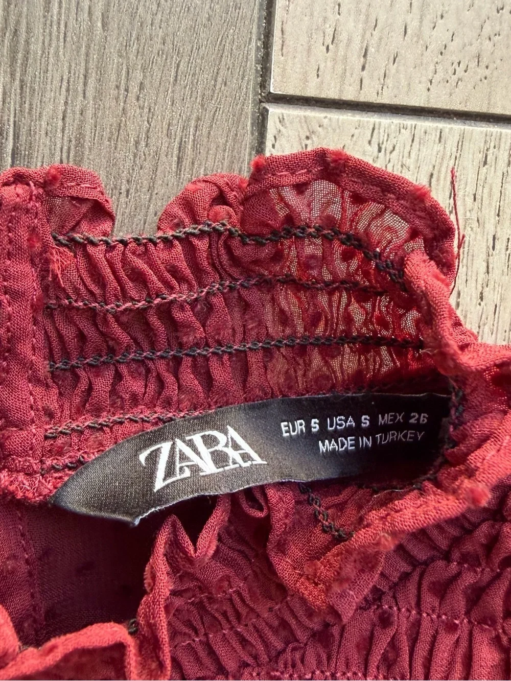 Zara blouse deep